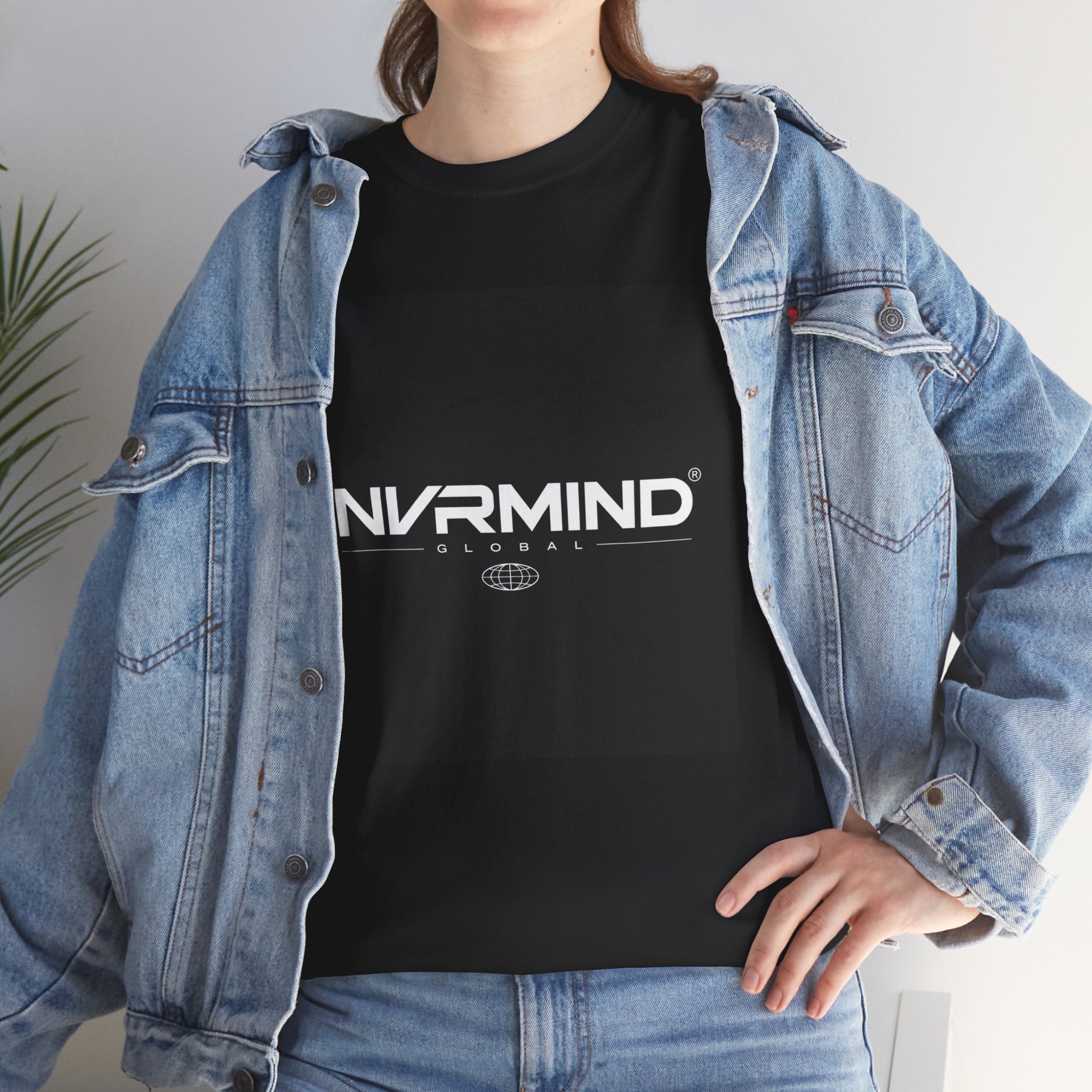 NVRMIND Graphic Tee — Minimalist Streetwear Logo T-Shirt