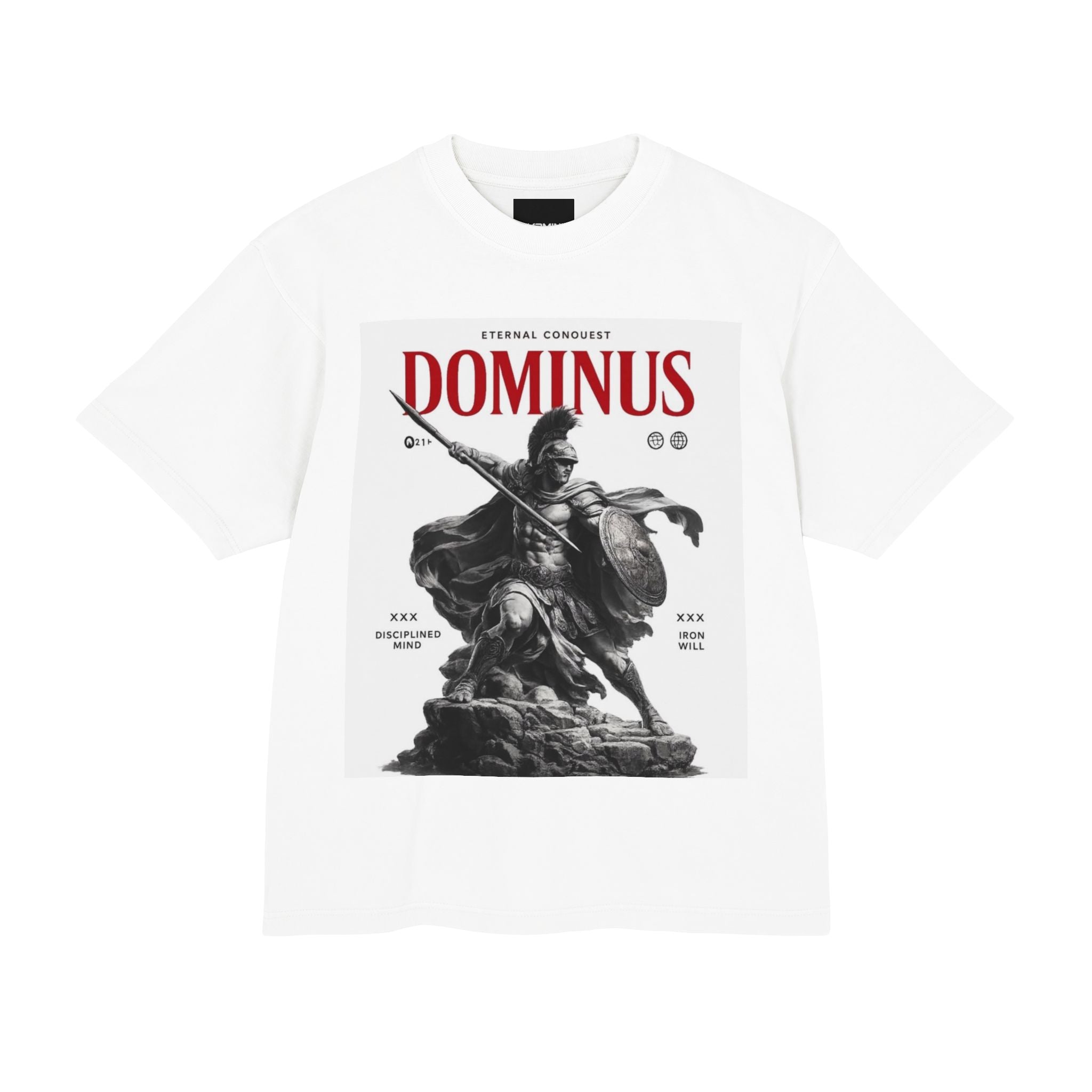 Dominus Spartan Tee — Graphic Roman Warrior Shirt