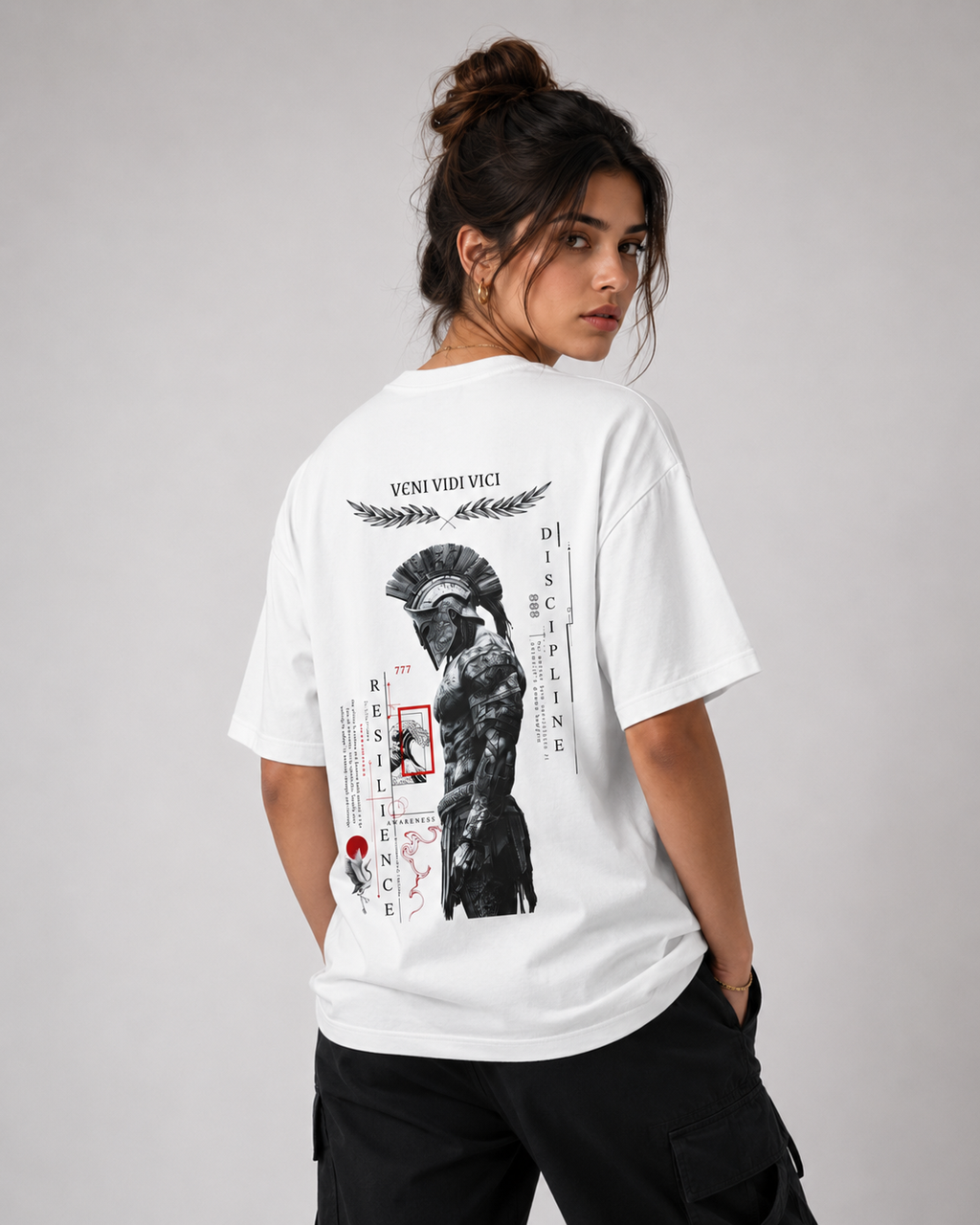 Dominus Spartan Tee — Graphic Roman Warrior Shirt
