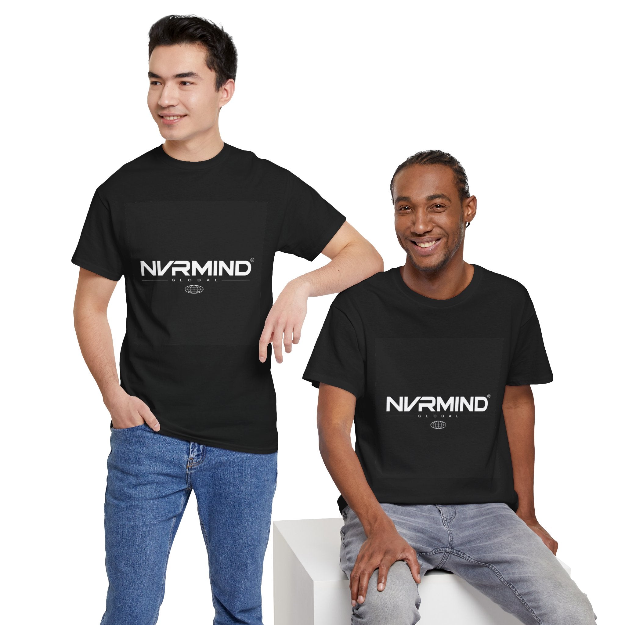 NVRMIND Graphic Tee — Minimalist Streetwear Logo T-Shirt